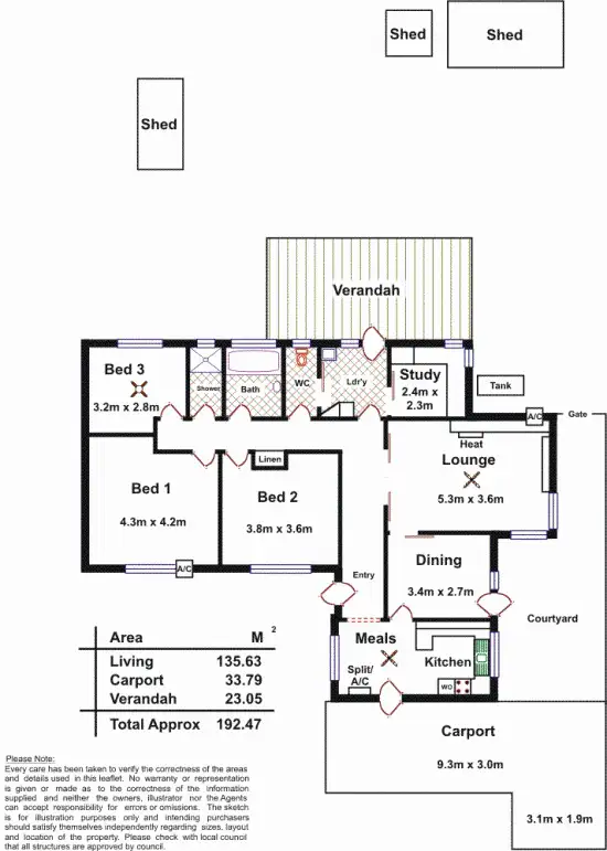 Floorplan of Homely house listing, 28 Raymond Road, St Agnes SA 5097