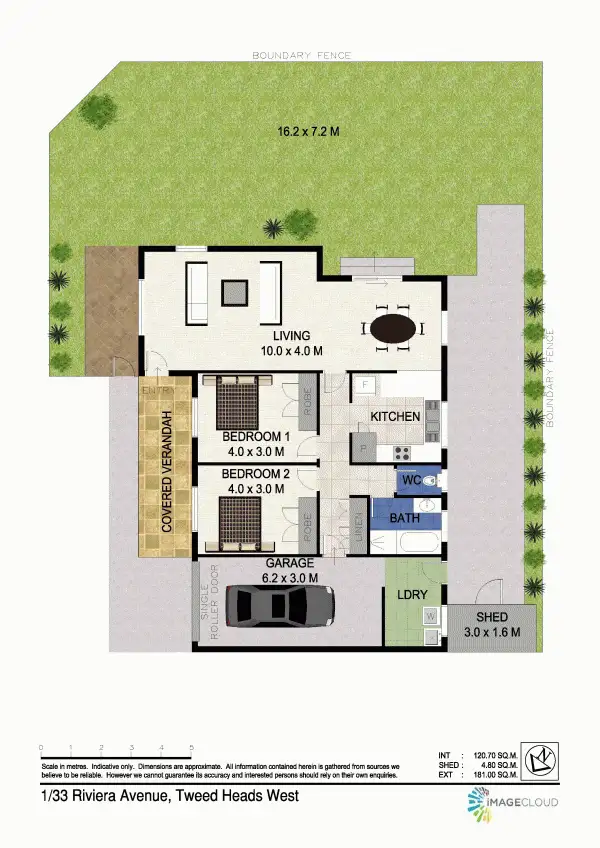 Floorplan of Homely house listing, 1/33 Riviera Avenue, Tweed Heads West NSW 2485