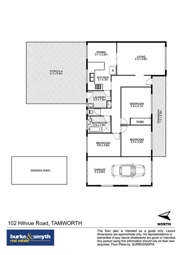 Floorplan of Homely house listing, 102 Hillvue Road, Tamworth NSW 2340