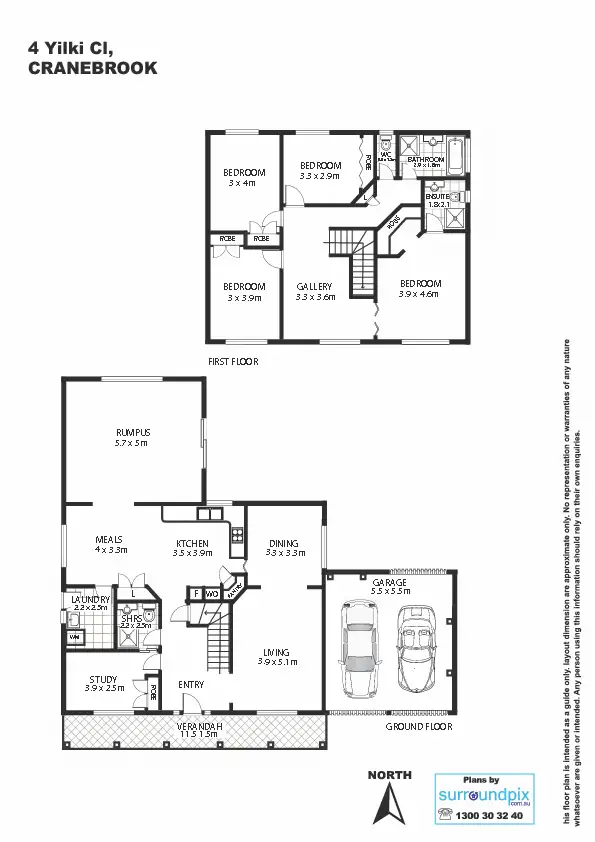 Floorplan of Homely house listing, 4 Yilki Close, Cranebrook NSW 2749
