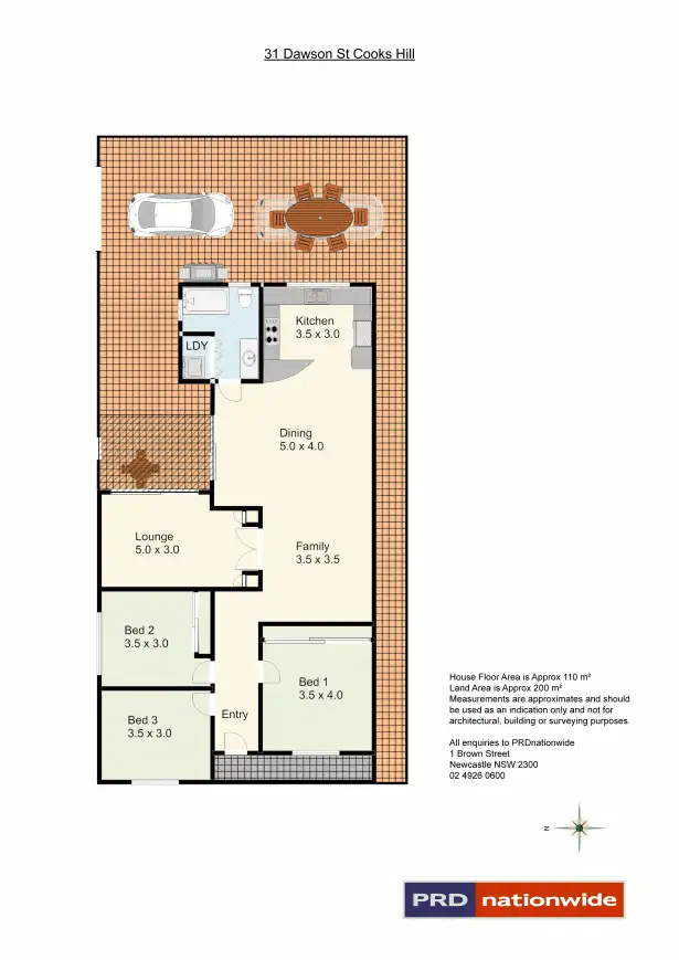 Floorplan of Homely house listing, 31 Dawson St, Cooks Hill NSW 2300