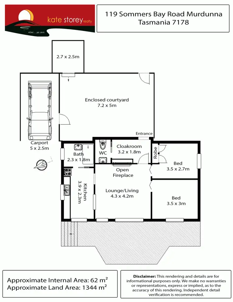 Floorplan of Homely house listing, 119 Sommers Bay Road, Murdunna TAS 7178