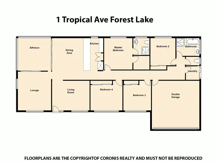 Floorplan of Homely house listing, 1 Tropical Drive, Forest Lake QLD 4078