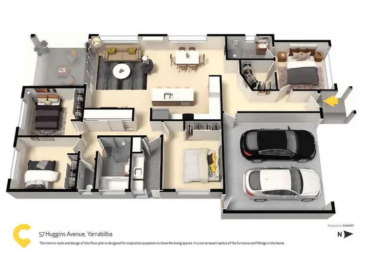 Floorplan of Homely house listing, 57 Huggins Avenue, Yarrabilba QLD 4207