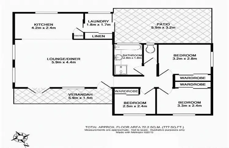 Floorplan of Homely house listing, 4 Peters Street, Goombungee QLD 4354
