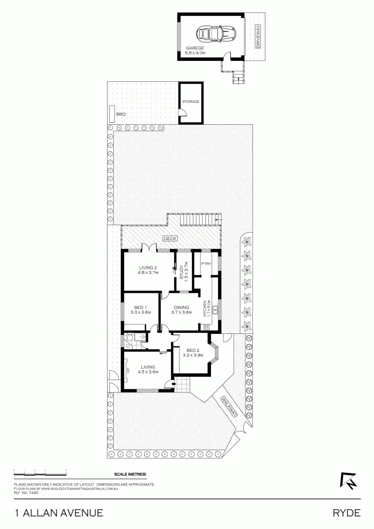 Floorplan of Homely house listing, 1 Allan Av, Ryde NSW 2112