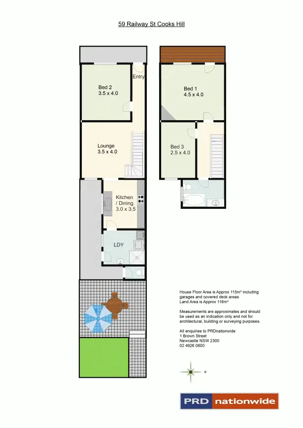 Floorplan of Homely house listing, 59 Railway Street, Cooks Hill NSW 2300