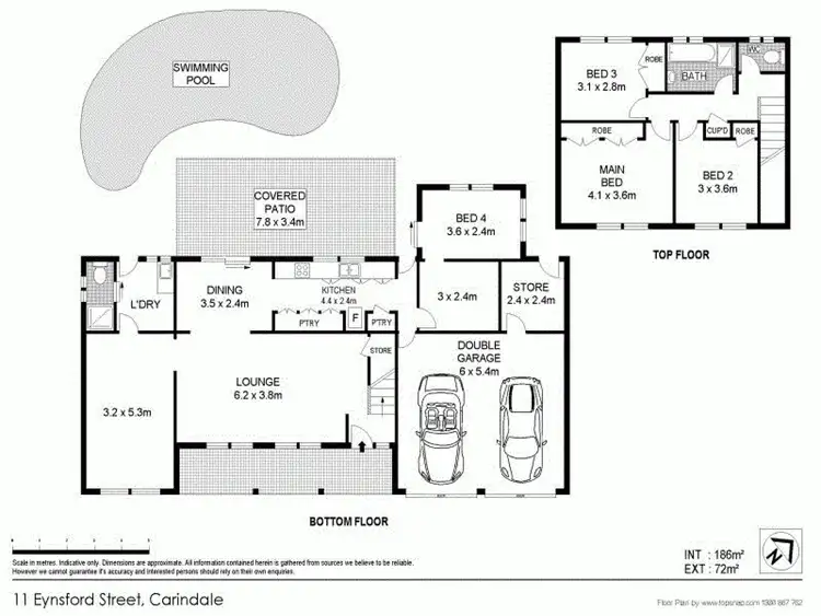 Floorplan of Homely house listing, 11 Eynsford Street, Carindale QLD 4152