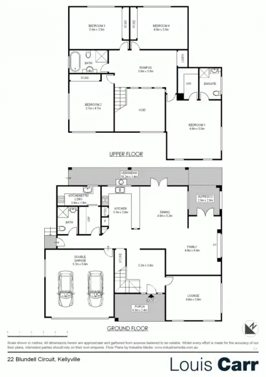 Floorplan of Homely house listing, 22 Blundell Circuit, Kellyville NSW 2155