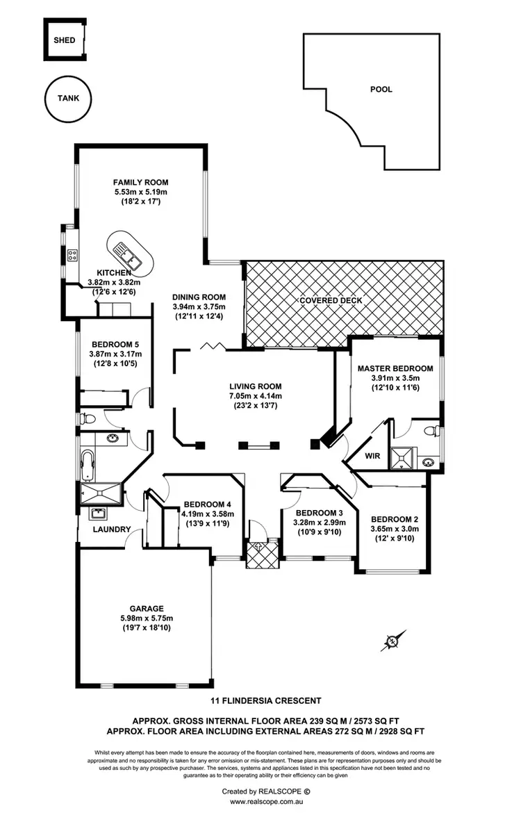 Floorplan of Homely house listing, 11 Flindersia Crescent, Seventeen Mile Rocks QLD 4073