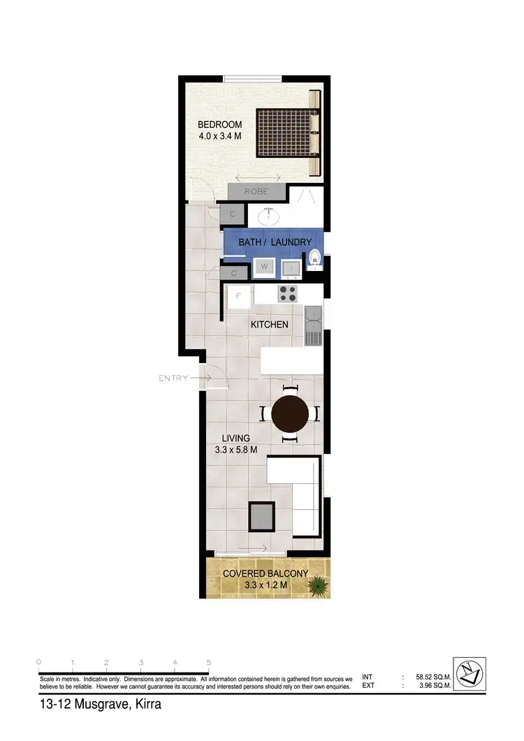 Floorplan of Homely apartment listing, 13/12 Musgrave Street "Kirra Vista", Kirra QLD 4225