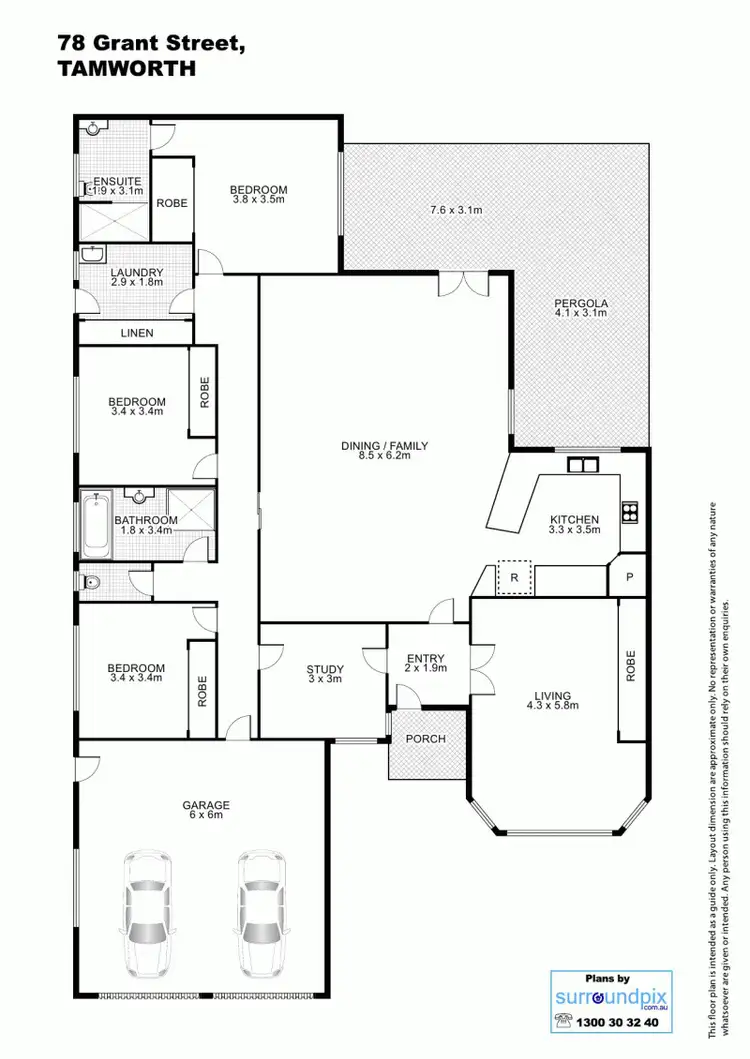 Floorplan of Homely house listing, 78 Grant Street, Tamworth NSW 2340