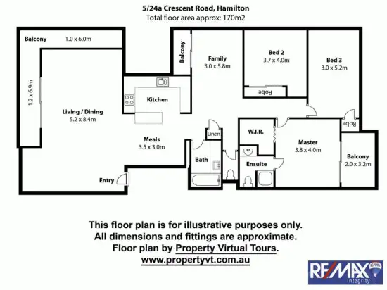 Floorplan of Homely unit listing, 5/24A Crescent Road, Hamilton QLD 4007