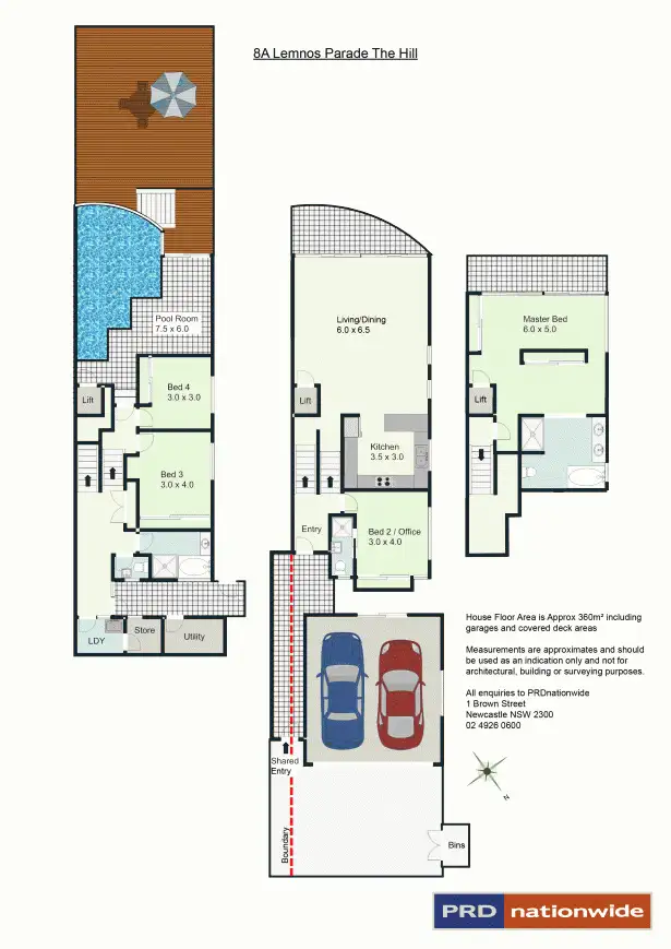 Floorplan of Homely house listing, 8a Lemnos Parade, The Hill NSW 2300