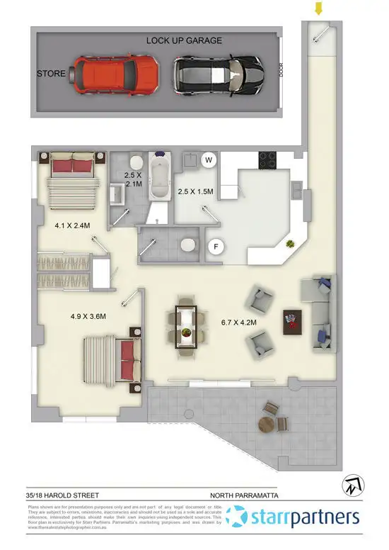 Floorplan of Homely apartment listing, 35/18 Harold Street, Parramatta NSW 2150