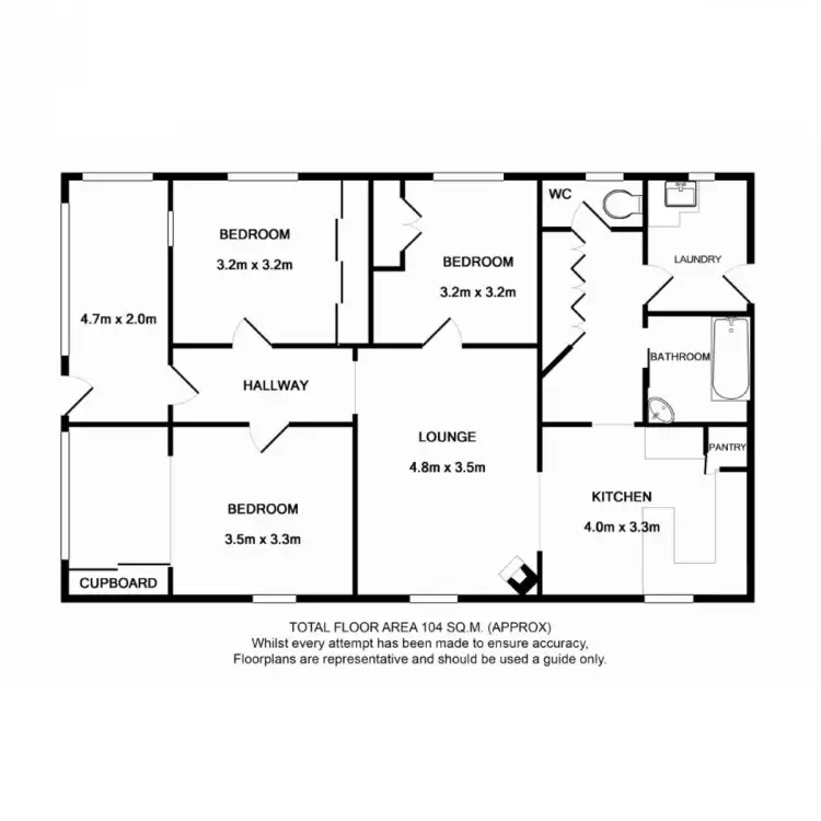 Floorplan of Homely house listing, 36 Christmas Street, North Toowoomba QLD 4350