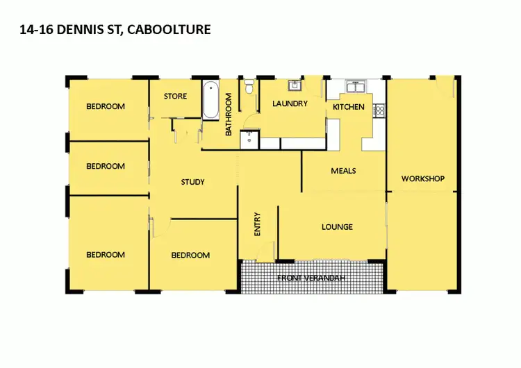 Floorplan of Homely house listing, 14-16 Dennis Street, Caboolture QLD 4510