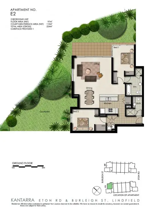 Floorplan of Homely unit listing, E2/1-3 Eton Rd, Lindfield NSW 2070