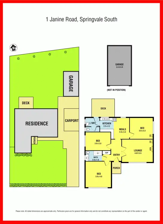 Floorplan of Homely house listing, 1 Janine Road, Springvale South VIC 3172