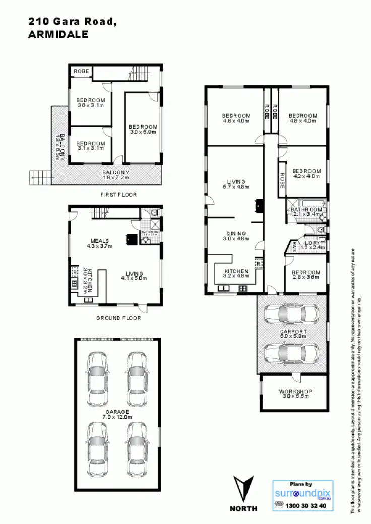 Floorplan of Homely house listing, 210 Gara road, Armidale NSW 2350