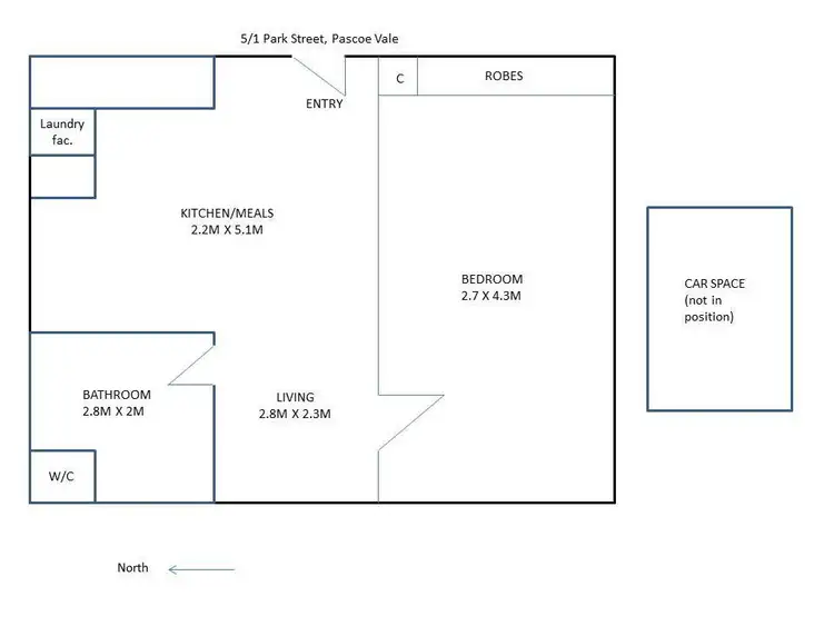Floorplan of Homely apartment listing, 5/1 Park Street, Pascoe Vale VIC 3044