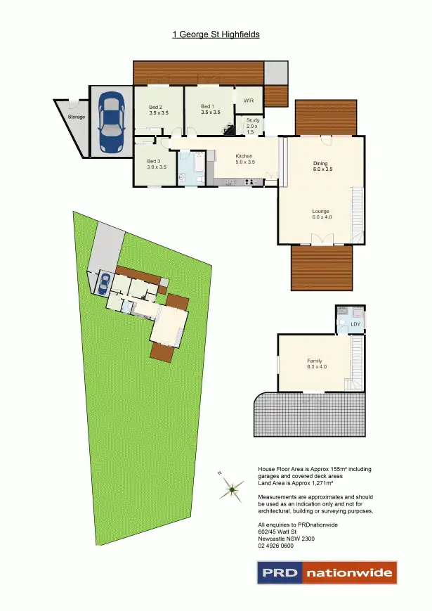 Floorplan of Homely house listing, 1 George Street, Highfields NSW 2289