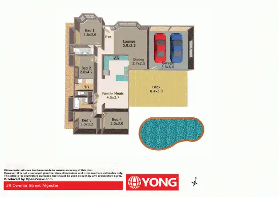 Floorplan of Homely house listing, 29 Owenia St, Algester QLD 4115