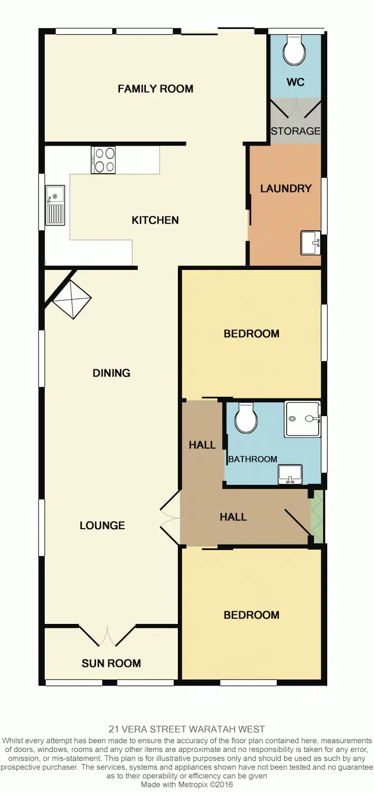 Floorplan of Homely house listing, 21 Vera Street, Waratah West NSW 2298