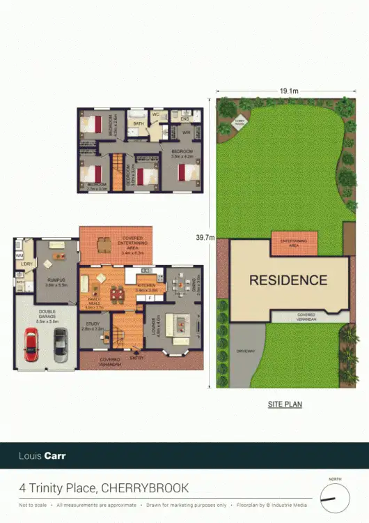 Floorplan of Homely house listing, 4 Trinity Place, Cherrybrook NSW 2126