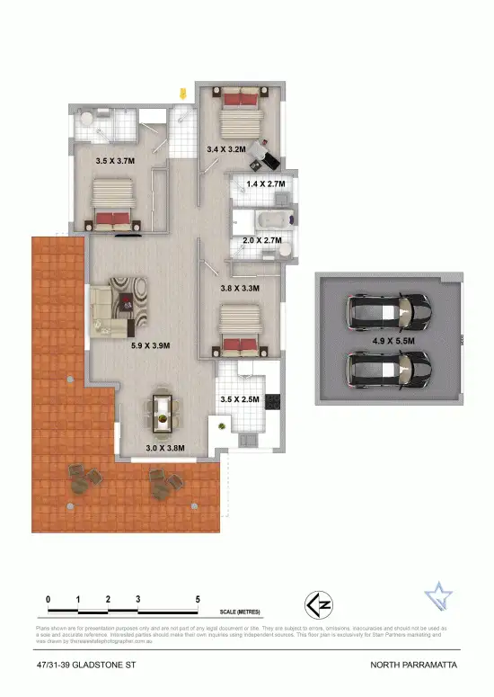 Floorplan of Homely unit listing, 47/31-39 Gladstone Street, North Parramatta NSW 2151
