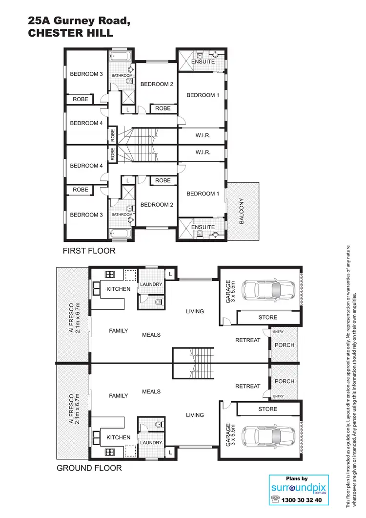 Floorplan of Homely house listing, 25A Gurney Road, Chester Hill NSW 2162