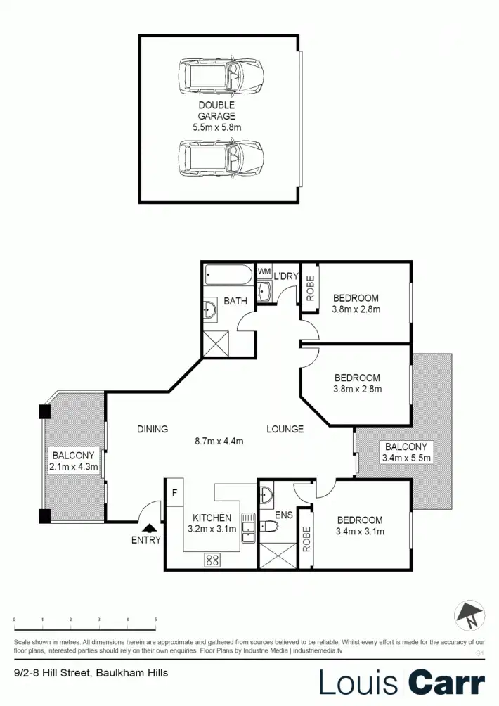 Floorplan of Homely unit listing, 9/2-8 Hill Street, Baulkham Hills NSW 2153