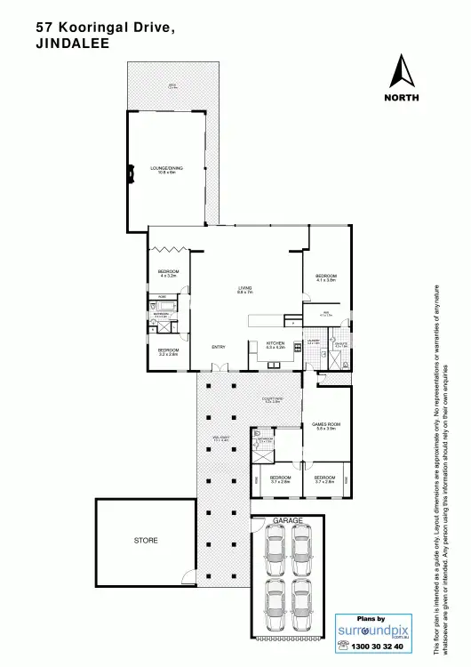 Floorplan of Homely house listing, 57 Kooringal  Drive, Jindalee QLD 4074