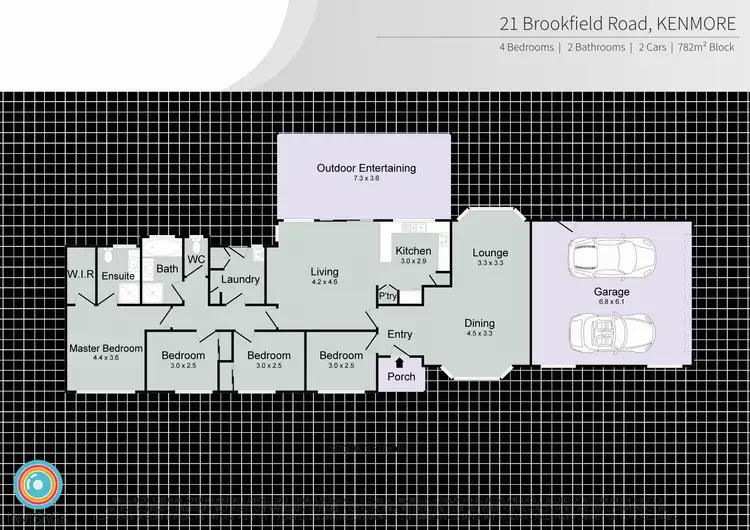 Floorplan of Homely house listing, 21 Brookfield Rd, Kenmore QLD 4069