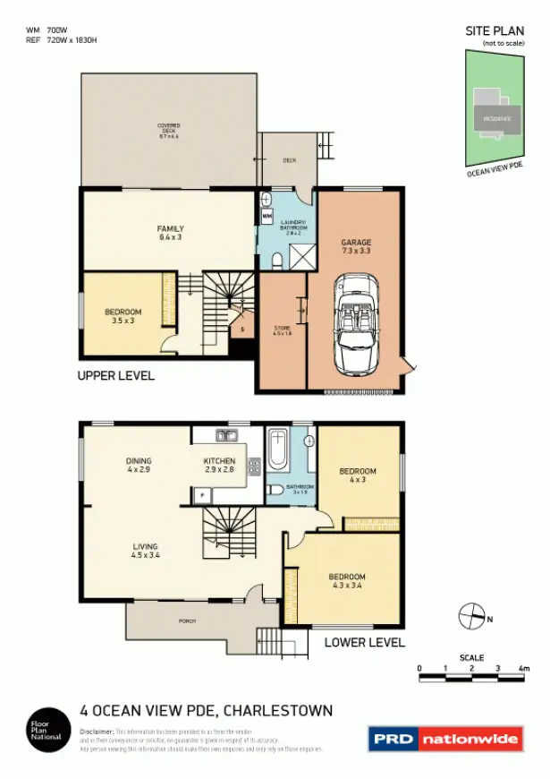 Floorplan of Homely house listing, 4 Oceanview Parade, Charlestown NSW 2290