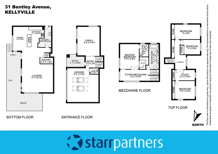 Floorplan of Homely house listing, 31 Bentley Avenue, Kellyville NSW 2155