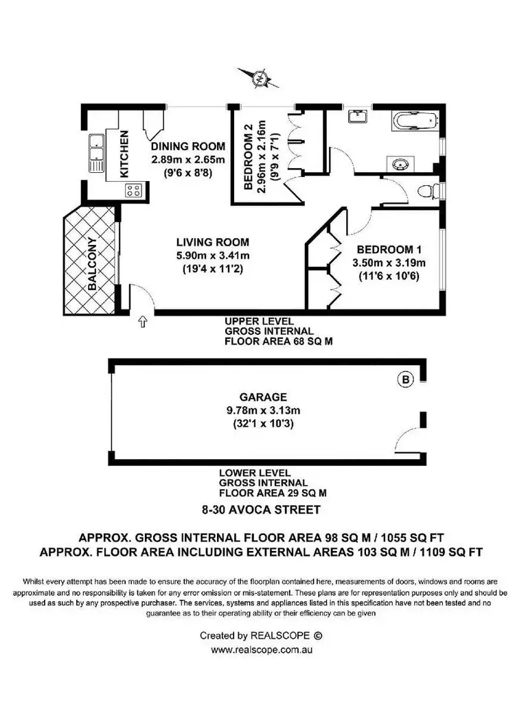 Floorplan of Homely unit listing, 8/30 Avoca Street, Yeronga QLD 4104