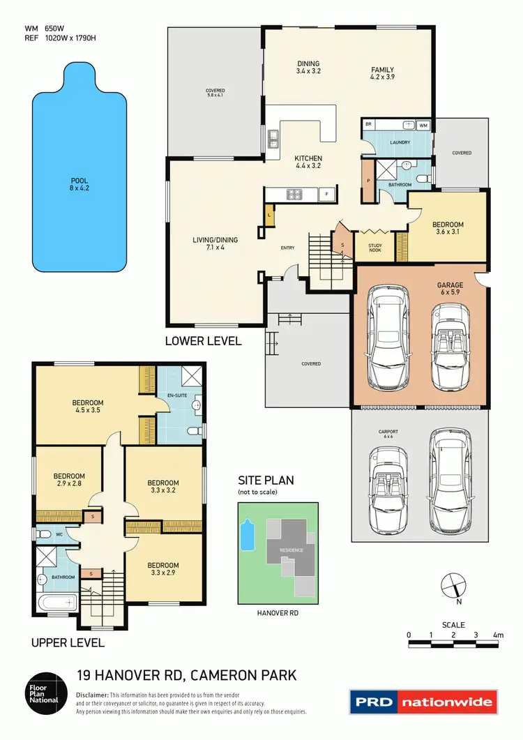 Floorplan of Homely house listing, 19 Hanover Road, Cameron Park NSW 2285