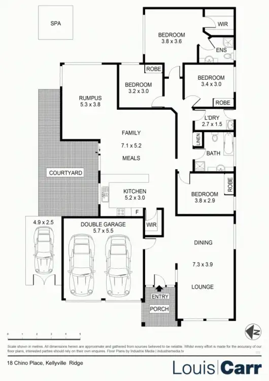 Floorplan of Homely house listing, 18 Chino Place, Kellyville Ridge NSW 2155