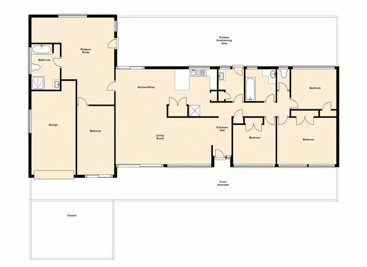 Floorplan of Homely house listing, 5 Constellation Drive, Loganholme QLD 4129