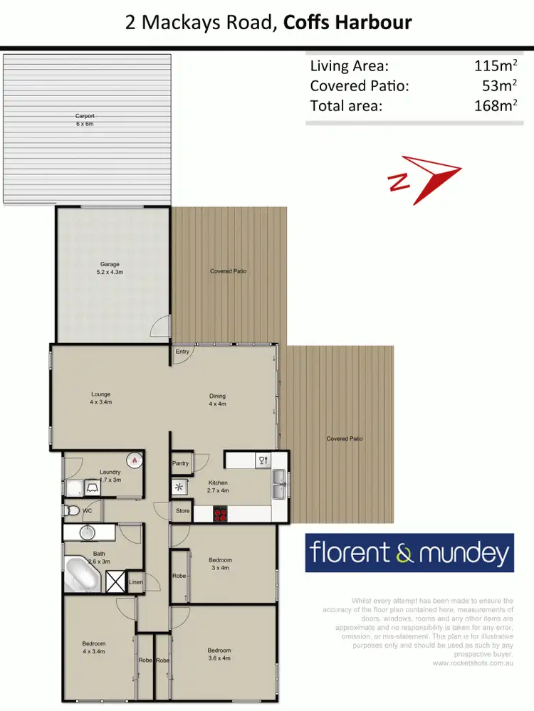 Floorplan of Homely house listing, 2 Mackays Rd, Coffs Harbour NSW 2450
