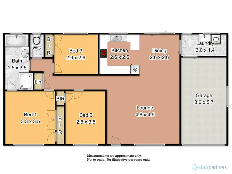 Floorplan of Homely semi-detached listing, 2/95 Alexander Street, Bligh Park NSW 2756