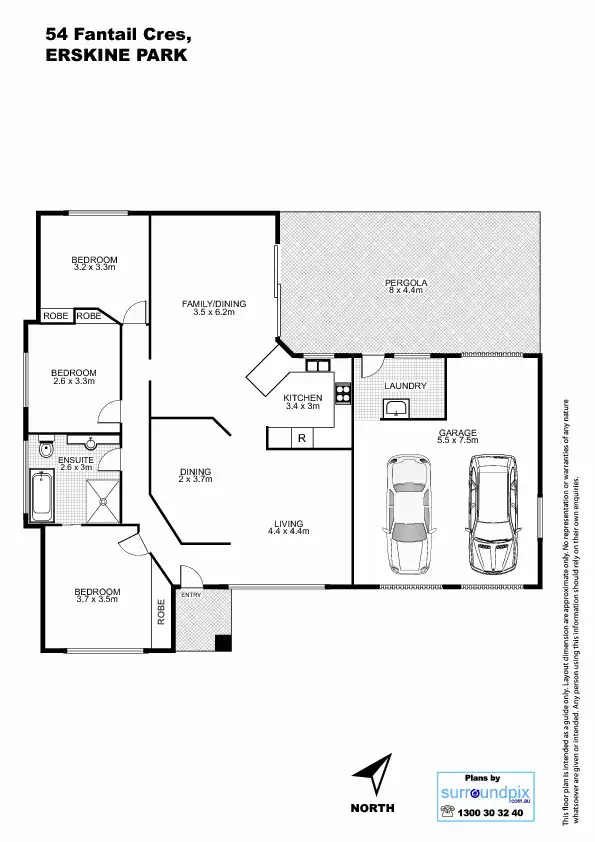 Floorplan of Homely house listing, 54 Fantail Crescent, Erskine Park NSW 2759