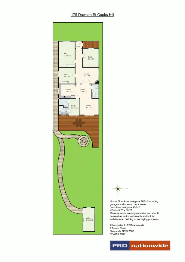 Floorplan of Homely house listing, 175 Dawson Street, Cooks Hill NSW 2300