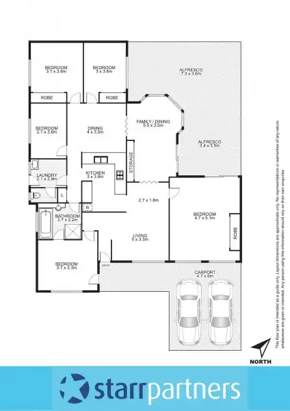 Floorplan of Homely house listing, 13 Skylark Crescent, Erskine Park NSW 2759