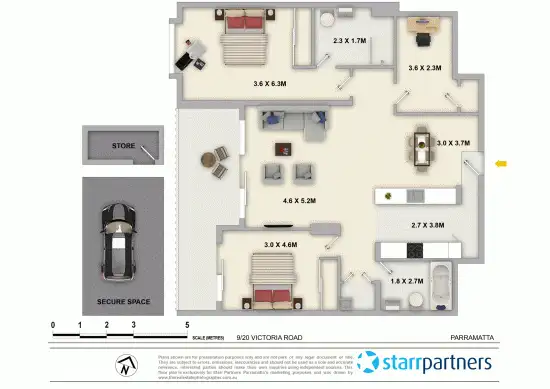 Floorplan of Homely unit listing, 9/20 Victoria Road, Parramatta NSW 2150