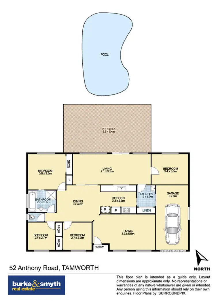 Floorplan of Homely house listing, 52 Anthony Road, Tamworth NSW 2340