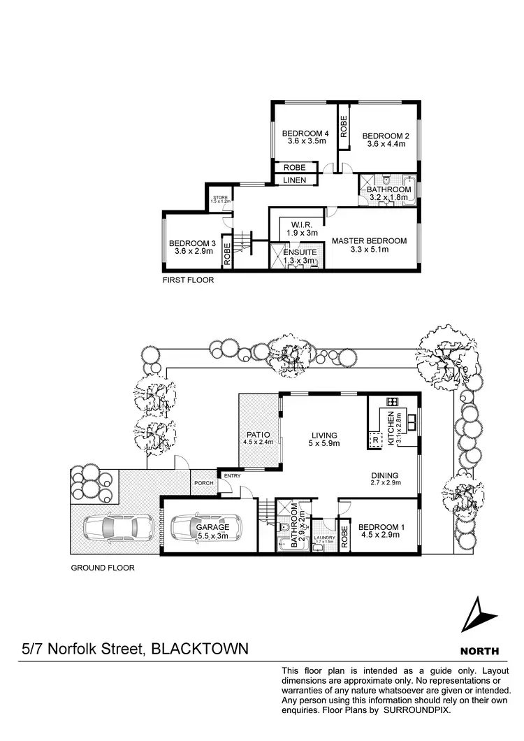 Floorplan of Homely townhouse listing, 5/7-9 Norfolk Street, Blacktown NSW 2148