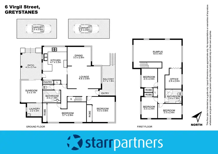 Floorplan of Homely house listing, 6 Virgil Street, Greystanes NSW 2145