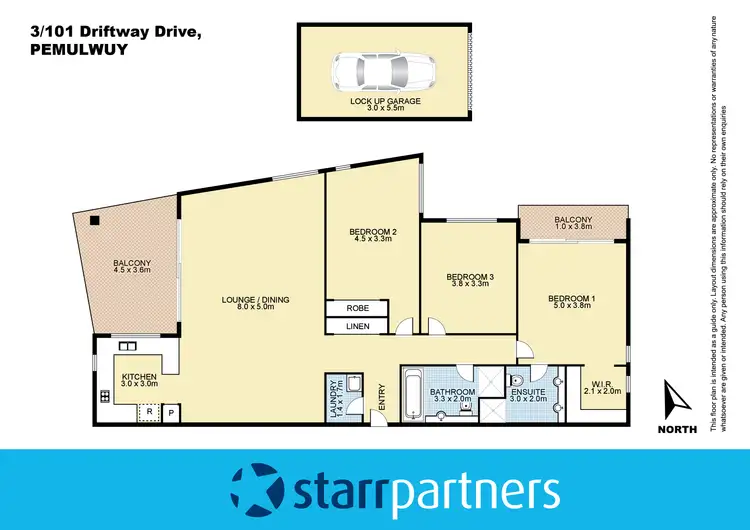 Floorplan of Homely unit listing, 3/101 Driftway Drive, Pemulwuy NSW 2145